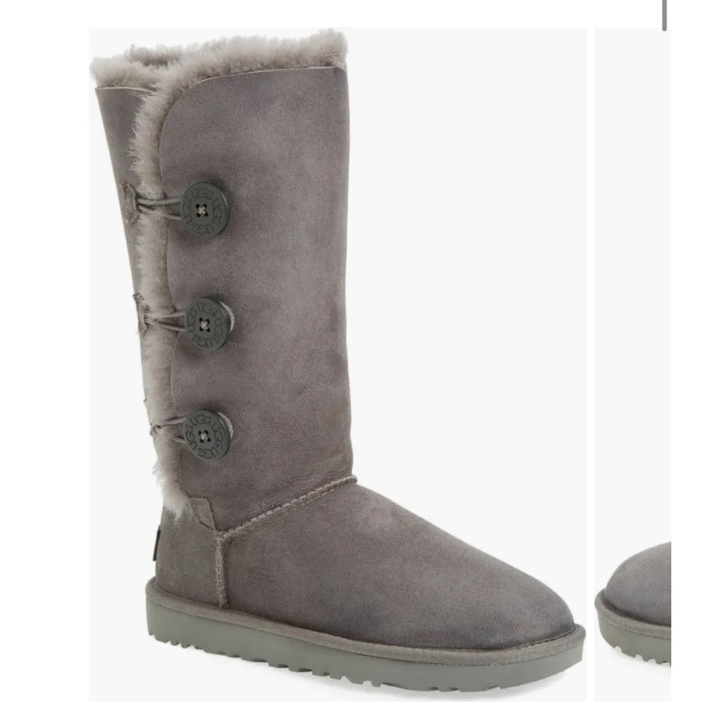 FREE CLEANER + Bailey Button Triplet Button Boot (Women) Grey